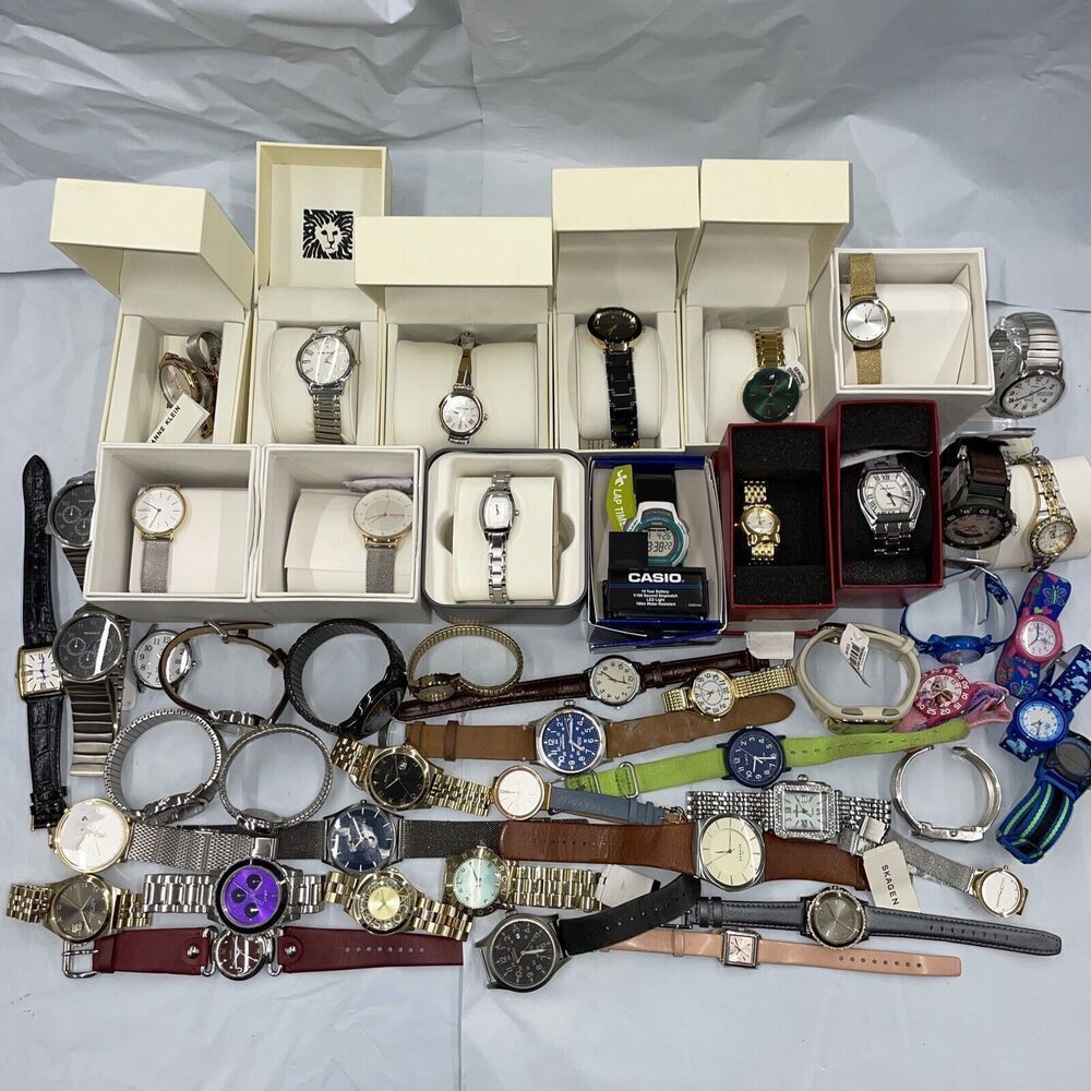 wholesale watch lot Skagen Timex Marc Jacobs Peugeot Casio Dkny Qty 50 Sku LAN53